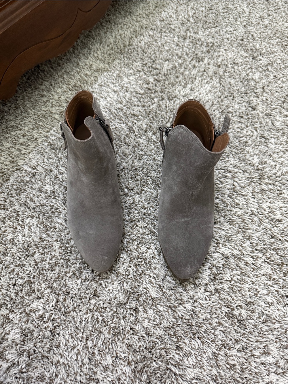 Frye Tan/grey Leather Ankle Boot